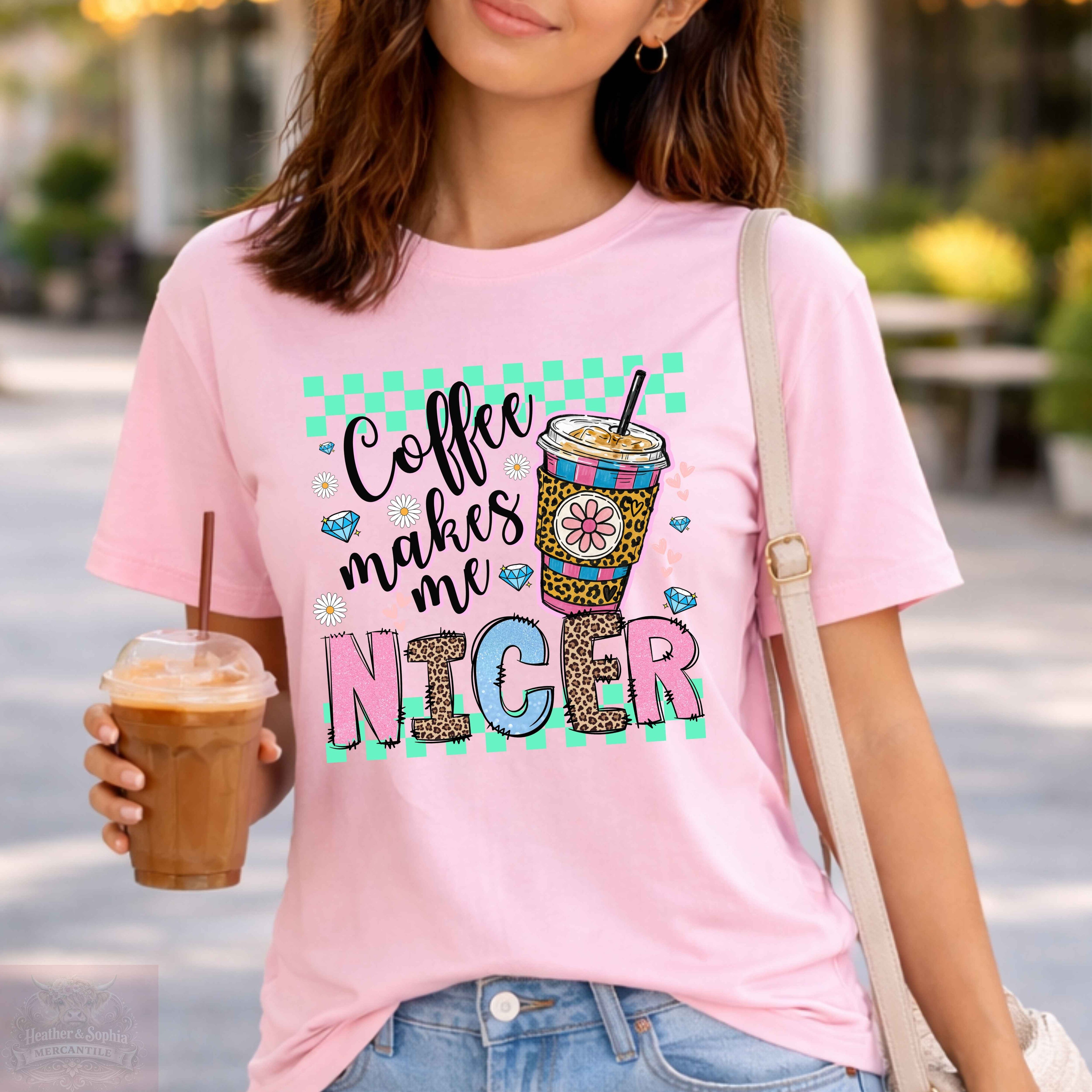 Funny Coffee Makes Me Nicer Shirt